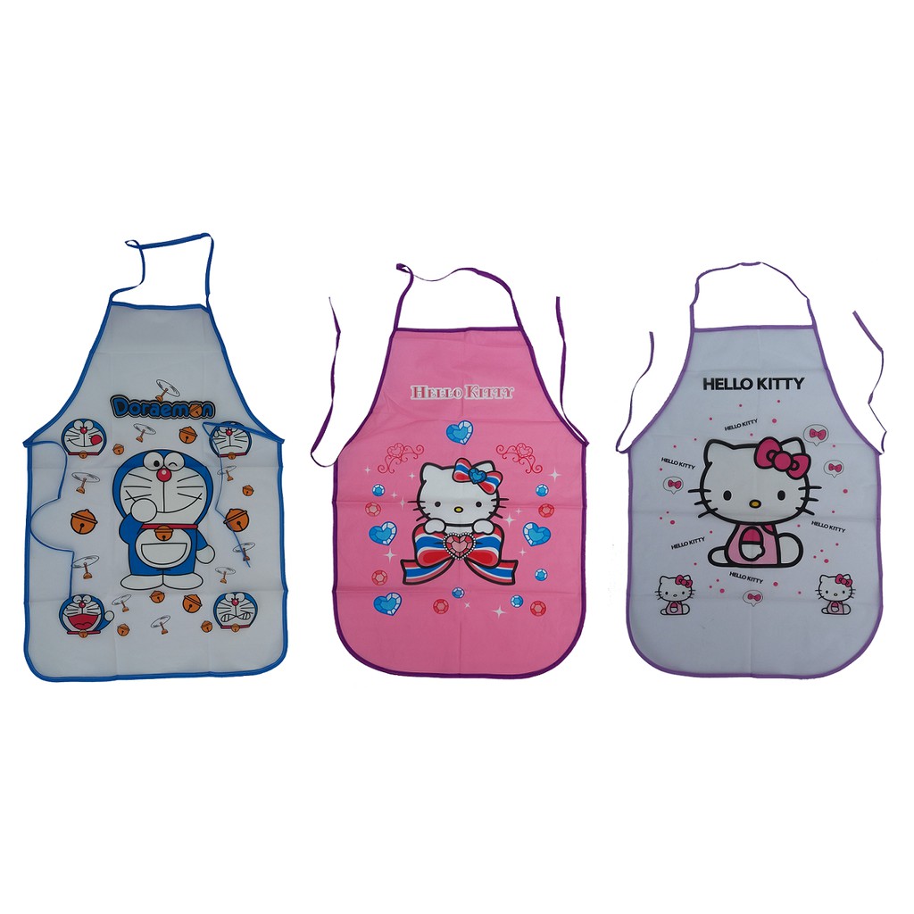 Tạp Dề Hình Hello Kitty / Doraemon Xinh Xắn Đáng Yêu