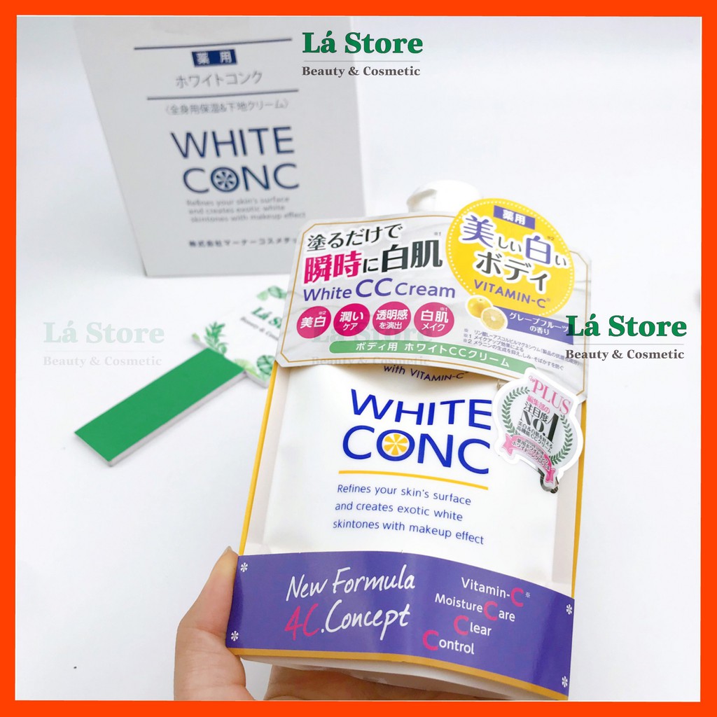 Kem dưỡng trắng da Body White CC Cream White Conc - Lá Store