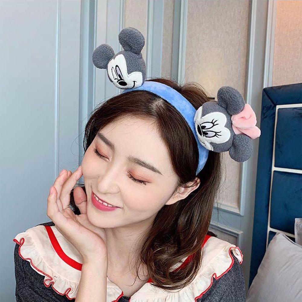 Băng đô cài tóc rửa mặt Mềm Mại Hình Chuột Mickey Xinh Xắn