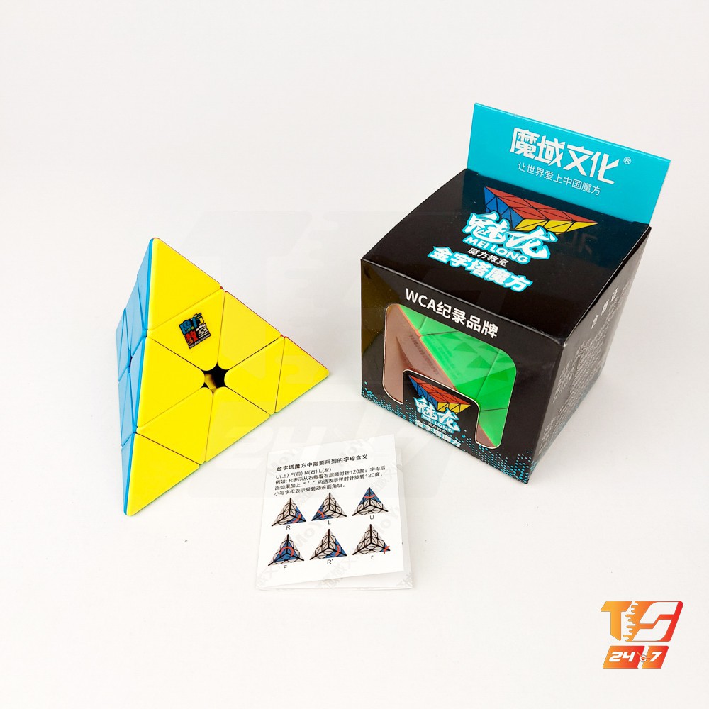 Khối Rubik Pyramid MoYu MeiLong Stickerless - Đồ Chơi Rubic Kim Tự Tháp, Hình Chóp Tam Giác Đều