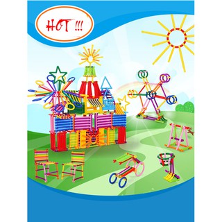 Bộ xếp hình que sáng tạo cho bé