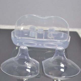 Hộp 2 Chiếc Trợ Ti Silicon Trong Siêu Mềm Cho Mẹ Bị Nứt Cổ Gà - Ti Thụt