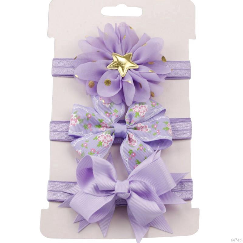 Set 3 băng đô nơ / hoa xinh xắn cho bé