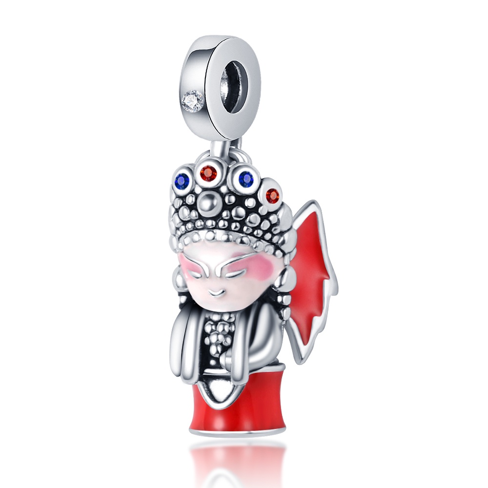 Phù Hợp Mặt Dây Chuyền Bạc 925 Đính Hạt Màu Đen Sưu Tập DIY Cho Nữ