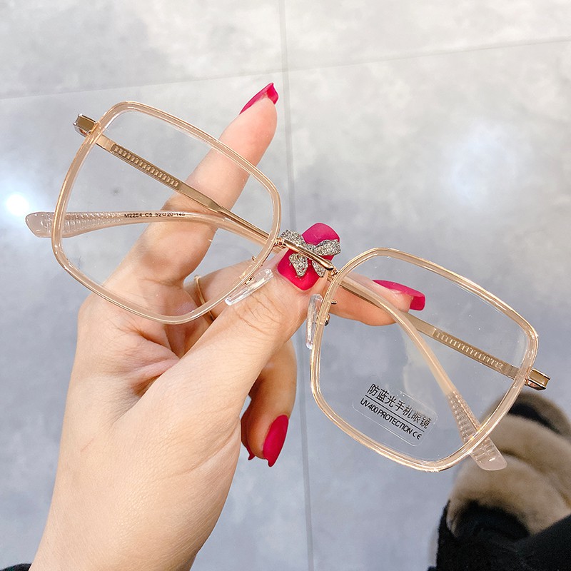 Mắt Kính Gọng Vuông Màu Xanh Dương Thời Trang Cho Nam Nữjz2254 | BigBuy360 - bigbuy360.vn