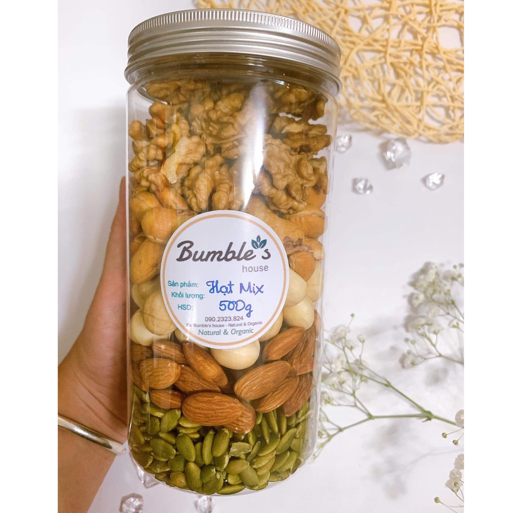 Hạt mix nuts 5 loại hạt dinh dưỡng - 500g | BigBuy360 - bigbuy360.vn