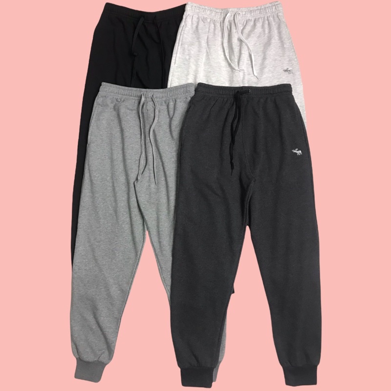 Quần Jogger bo ống chất nỉ da cá Nam Nữ