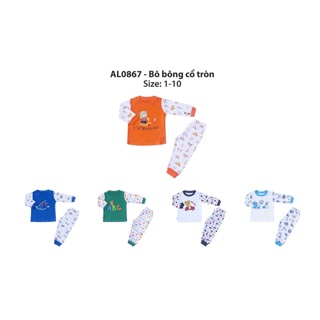 Freeship 99k tq_đồ bộ dài bé trai hello b&b