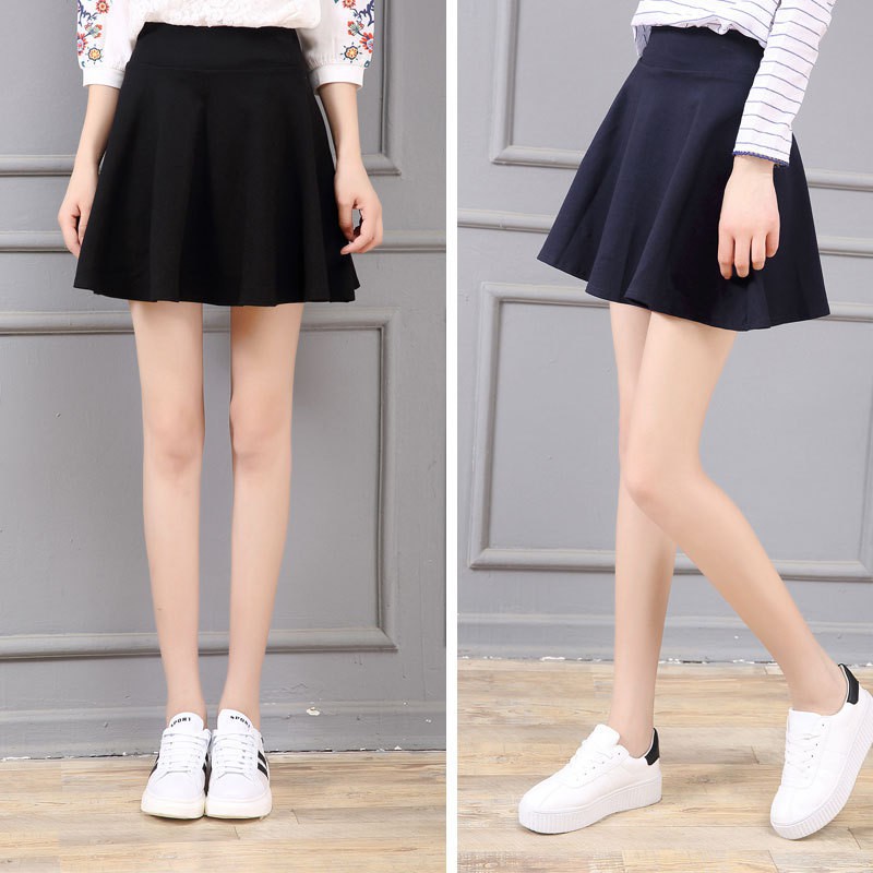 Chân váy xòe xếp nếp mini màu trơn duyên dáng cho nữ | BigBuy360 - bigbuy360.vn