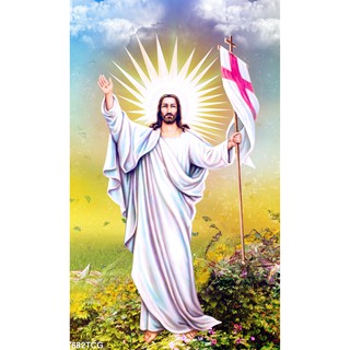 Tranh dán tường 3d hình Chúa Jesus, Hình Đức Mẹ Maria, Tiệc ly, Gia Đình Thánh Gia