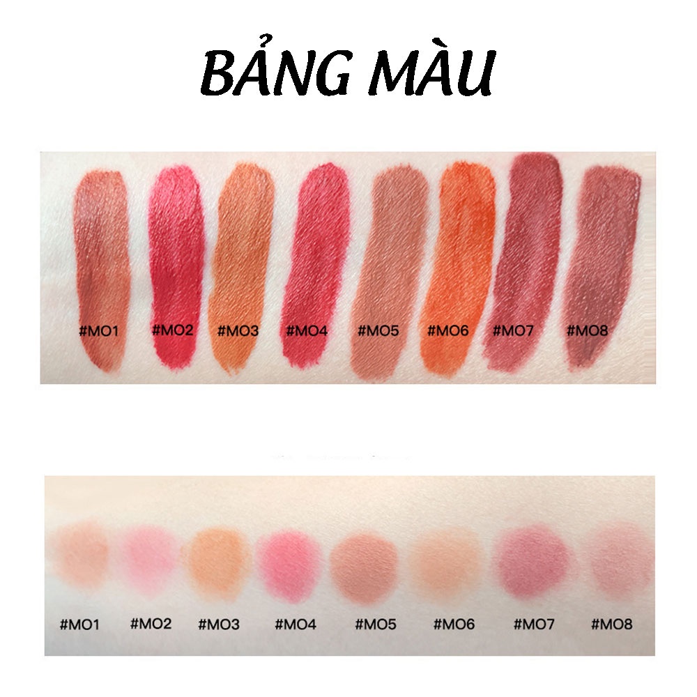 Son kem lì nội địa Reverie, son môi lì bùn nhung Matte Lip Mud chống thấm nước dính cốc