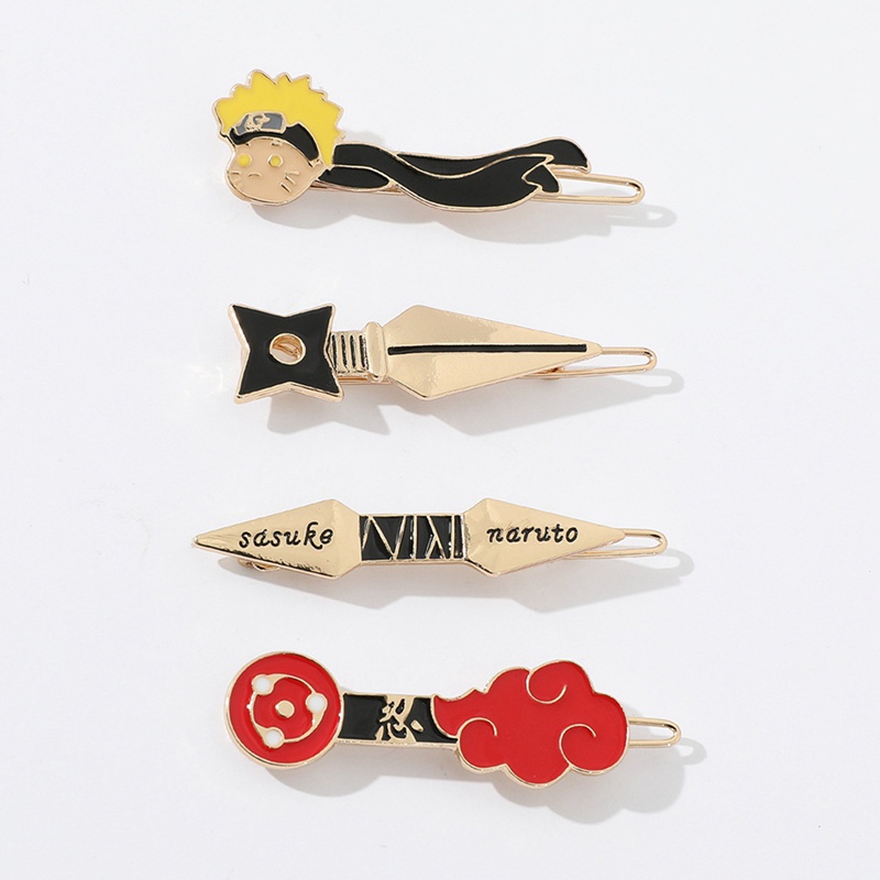 Tmdbyx Phụ kiện kẹp tóc phong cách anime Naruto độc đáo