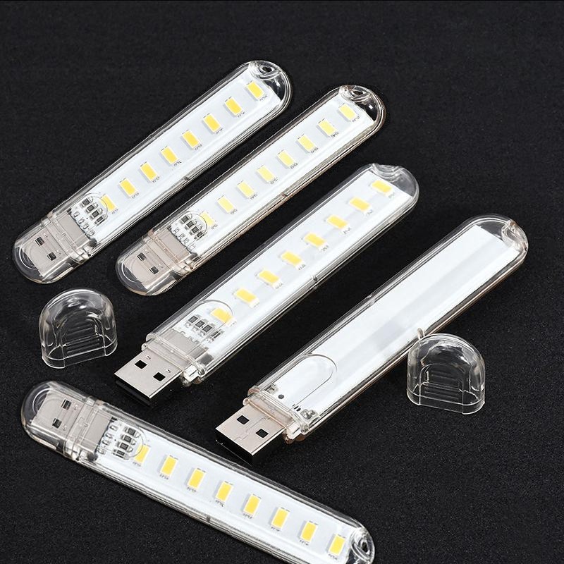 Bộ 5 đèn LED 8 bóng siêu sáng cắm cổng USB