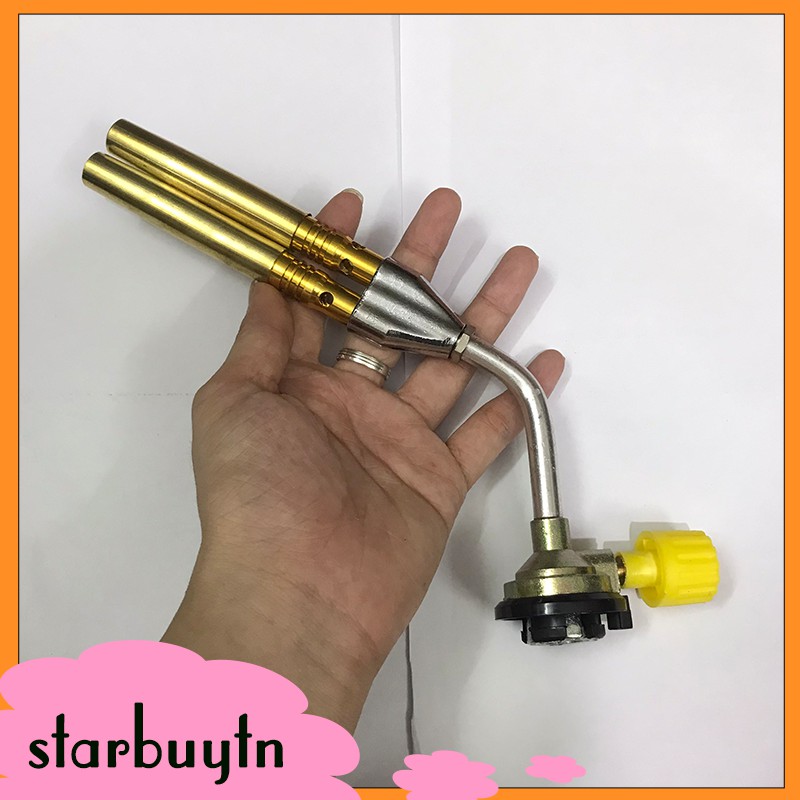 Đầu khò gas đôi lắp bình gas mini