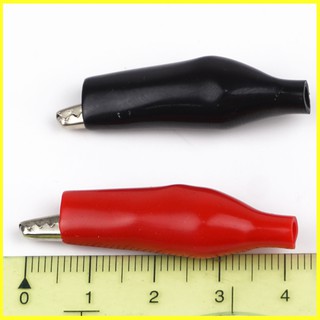 5 Cặp Kẹp Cá Sấu Màu Đỏ - Đen 4cm ( 5 đỏ + 5 đen )