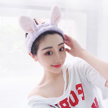 Băng đô, turban tai mèo tai thỏ vải nhung 3D cài tóc mới chất siêu xịn, mềm mịn cho nữ, phụ kiện thời trang