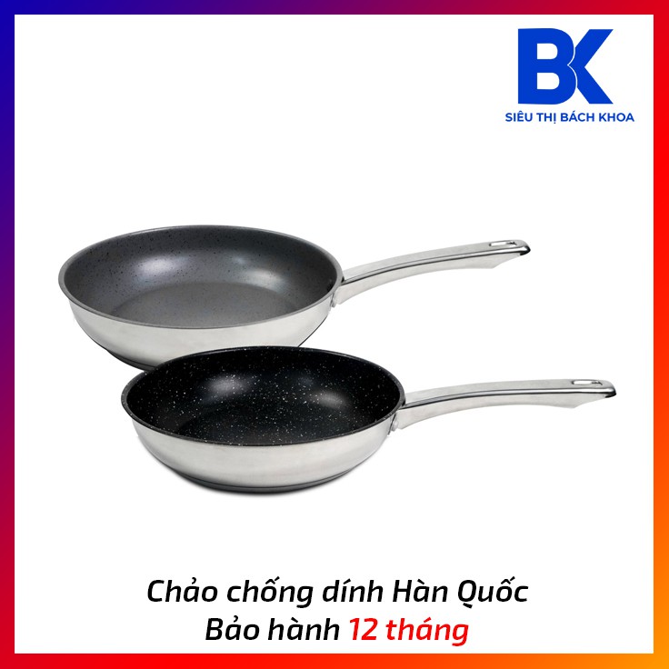 Chảo sâu siêu chống dính 💥 Inox 304 Hàn Quốc 💥 Happy Home Pro - Bảo Hành 12 Tháng