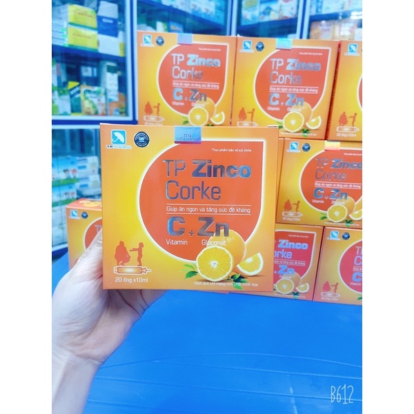 Kẽm TP Zinco Corke bổ sung kẽm và C giúp tăng đề kháng, ăn ngon