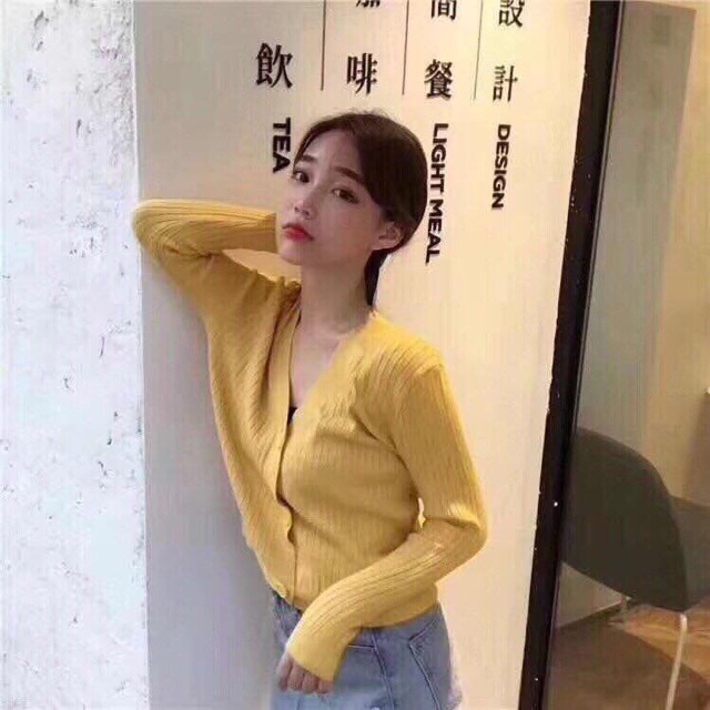 Áo len cardigan lông thỏ cổ V | BigBuy360 - bigbuy360.vn