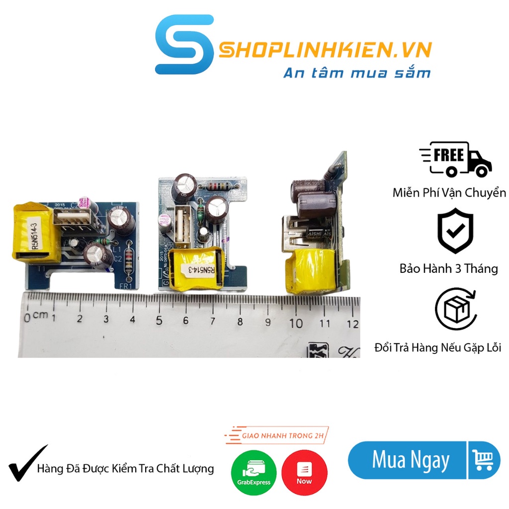 Nguồn 5V0.5A 5V1A chuyên dụng 5V 500mA 5V 1A bộ đổi nguồn 220V về 5V Shoplinhkienm2m