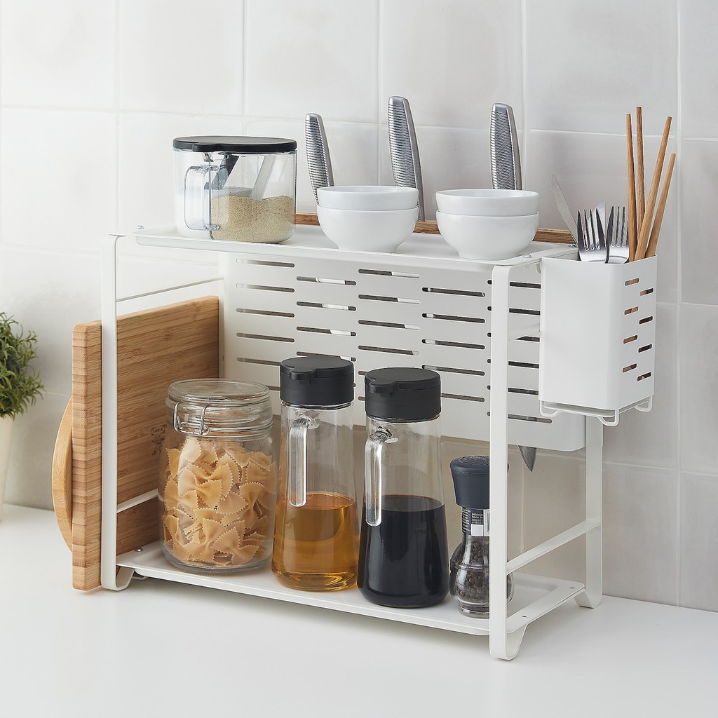 Kệ bếp để gia vị, thớt, dao 2 tầng Avsteg IKEA