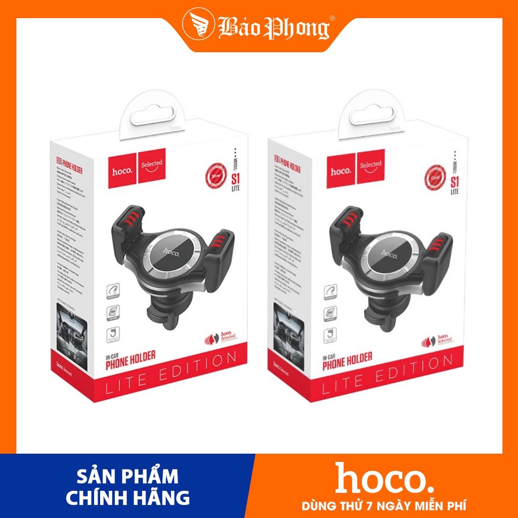 Giá đỡ điện thoại HOCO S1 LITE kẹp cửa gió Ô TÔ , xe hơi , oto dùng cho iPhone IP SAMSUNG OPPO tay đế giữ giá rẻ xịn