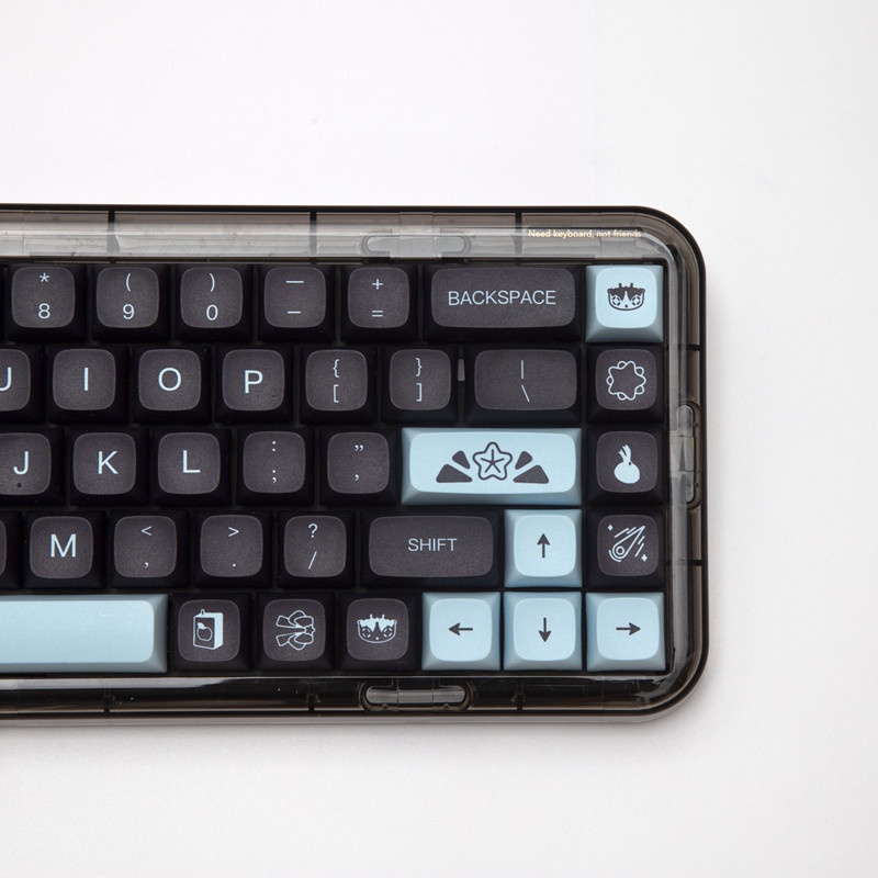 132 Key Comet Keycap XDA Hồ sơ màu đen PBT Dye Sub Bàn phím cơ học Keycap