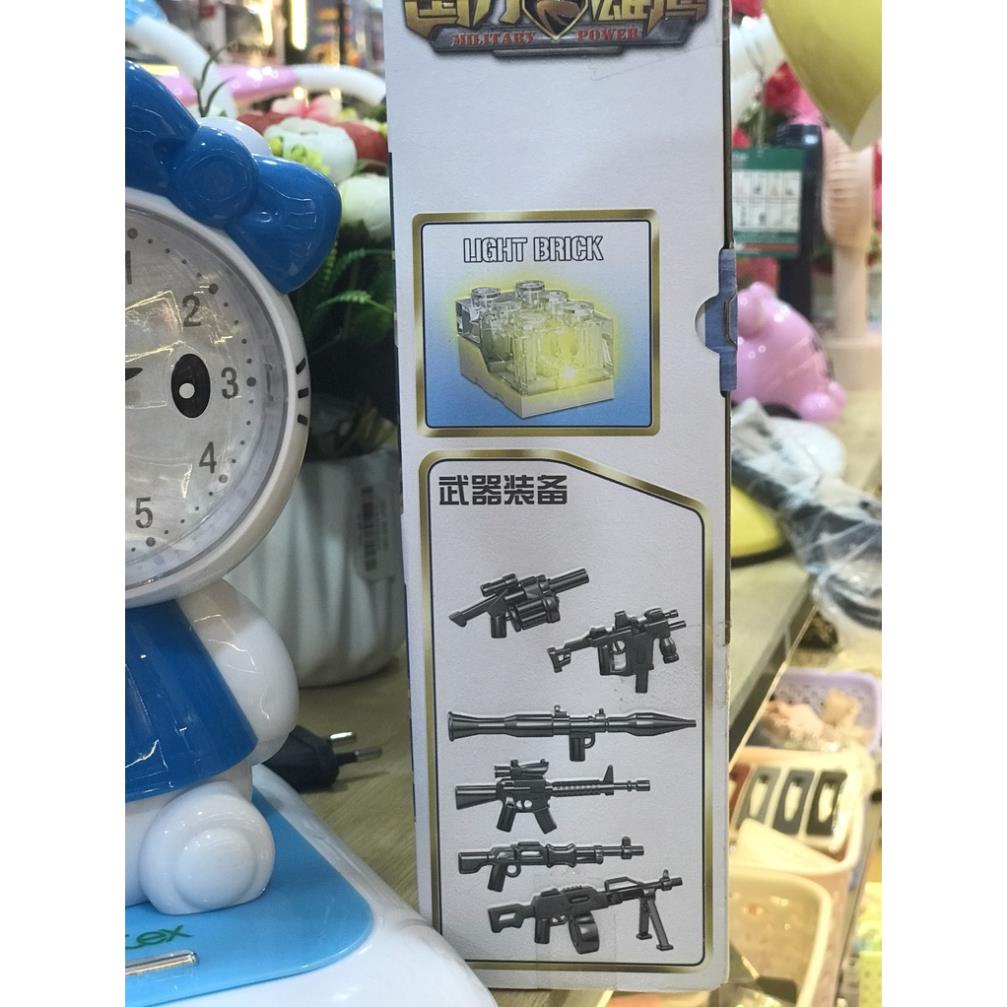 Bộ Lego xe quân sự hỏa tiễn