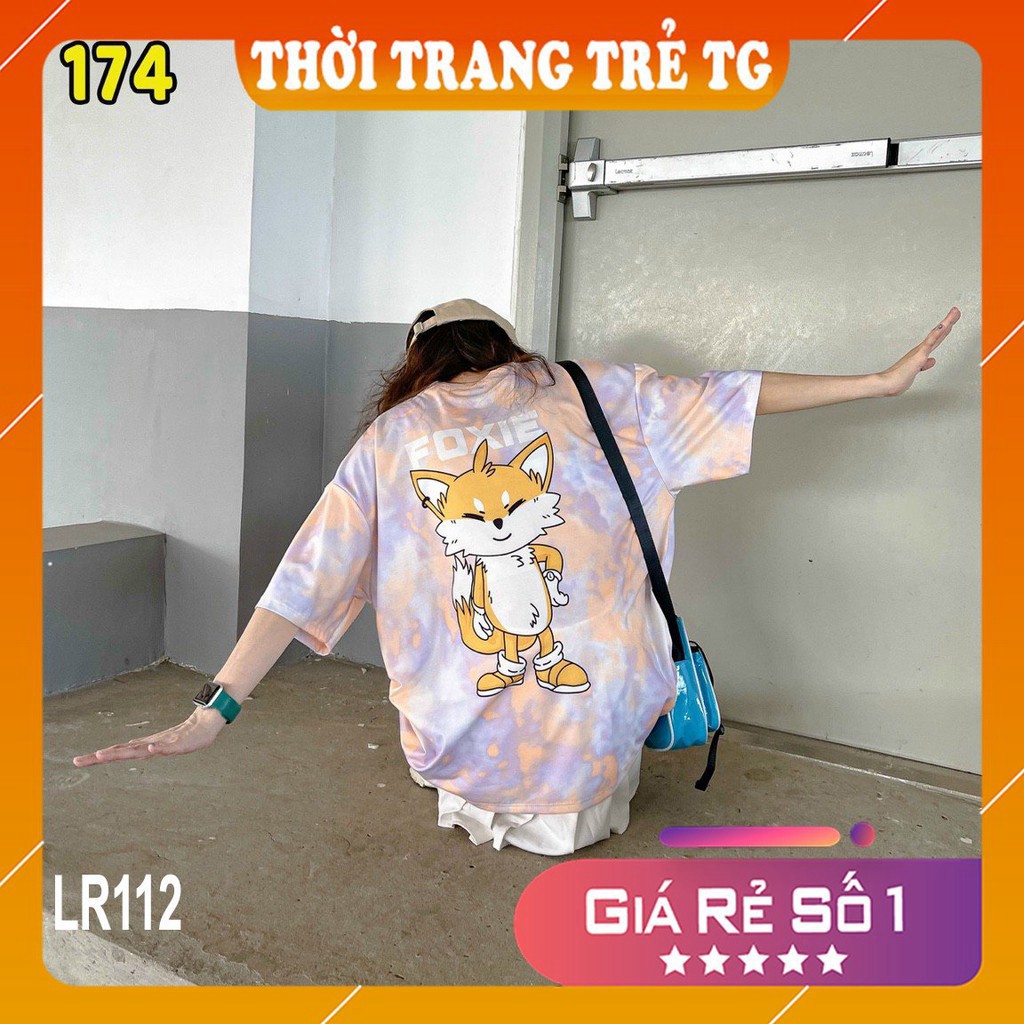 Áo thun loang màu 𝑭𝒓𝒆𝒆𝒔𝒉𝒊𝒑 Áo phông unisex LR112 vải cotton xượt poli co giãn thấm hút tốt, không xù lông