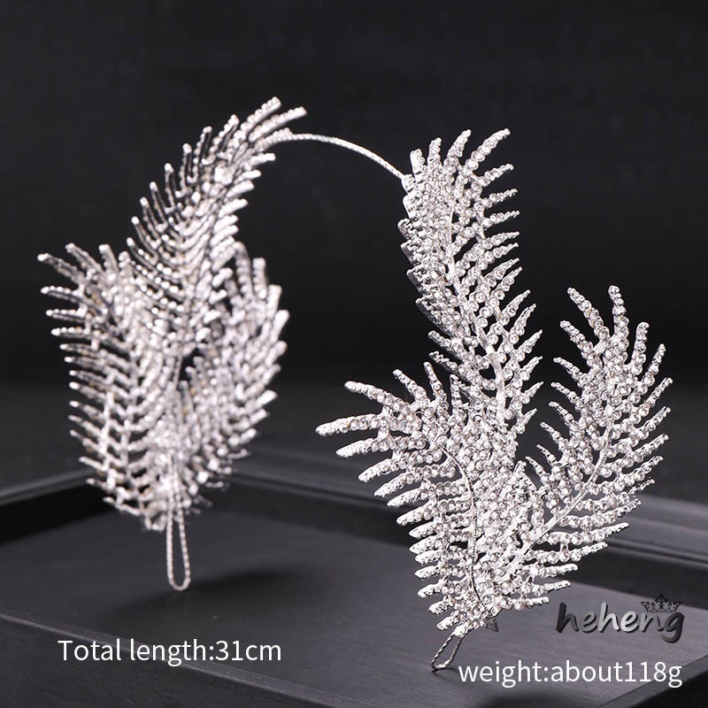 Phụ Kiện Cài Tóc Cô Dâu Đính Lông Vũ Sang Trọng