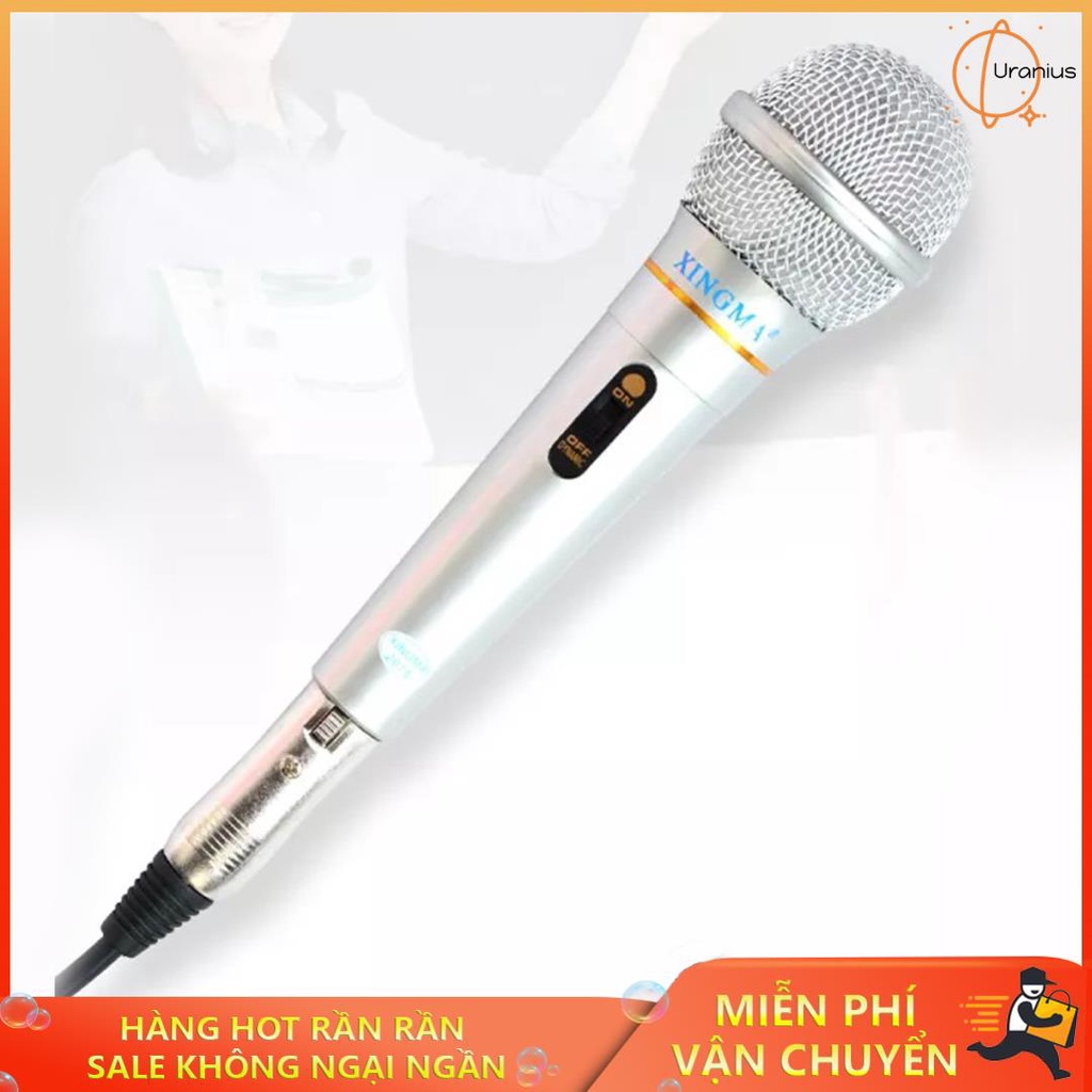 Mic hát karaoke, Micro có dây, Micro Karaoke XINGMA AK-319 cao cấp chống hú, lọc âm cực tốt. Giá siêu rẻ.Bảo hành uy tín