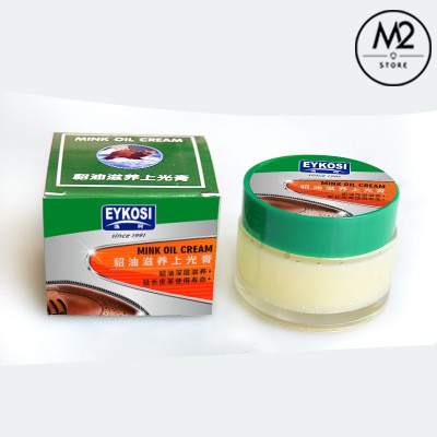 Mỡ chồn bảo dưỡng,  chăm sóc, đánh bóng, làm sạch đồ da Mink Oil Eykosi cho áo da, giày da, túi ví da (XDG65-E2)