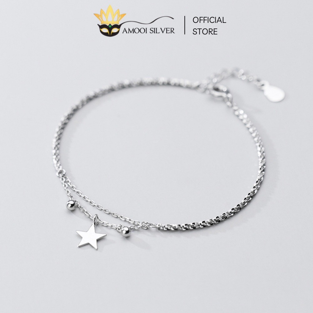 Lắc tay bạc S925 sequin ngôi sao - Amooi Silver AT70