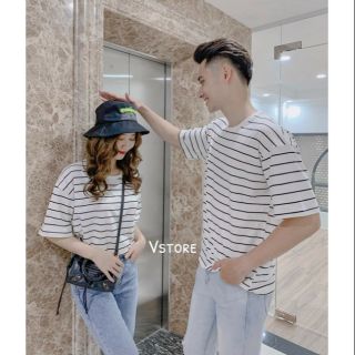 Áo đôi nam nữ tình yêu - sọc kẻ