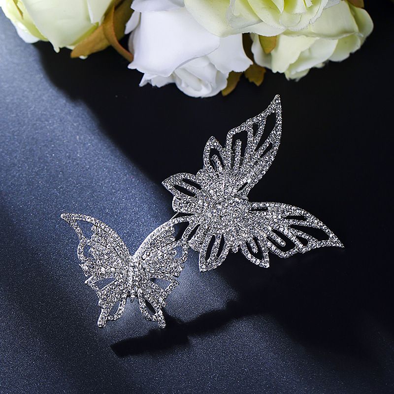 Ghim Cài Áo Hình Bướm Đính Đá Nhân Tạo Thời Trang Cho Nữ