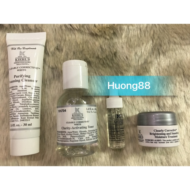 Set Dưỡng da Kiehl’s Làm Trắng Da mini