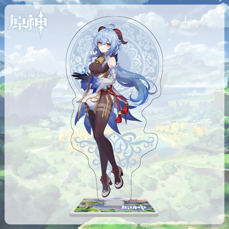 Mô hình Standee nhân vật GANYU Genshin Impact game chibi tượng mica trang trí