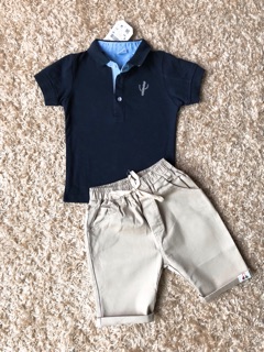 Quần short cạp chun bé trai