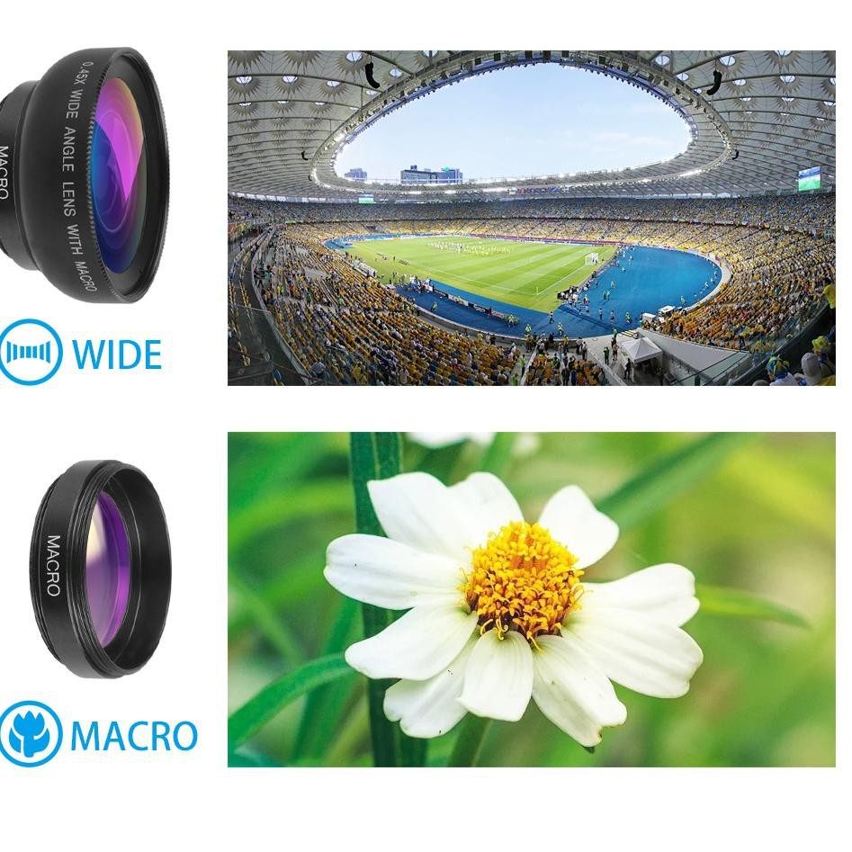 Ống Kính Macro Hd 2 Trong 1 37mm 0.45x 49uv 33 Cho Điện Thoại | BigBuy360 - bigbuy360.vn