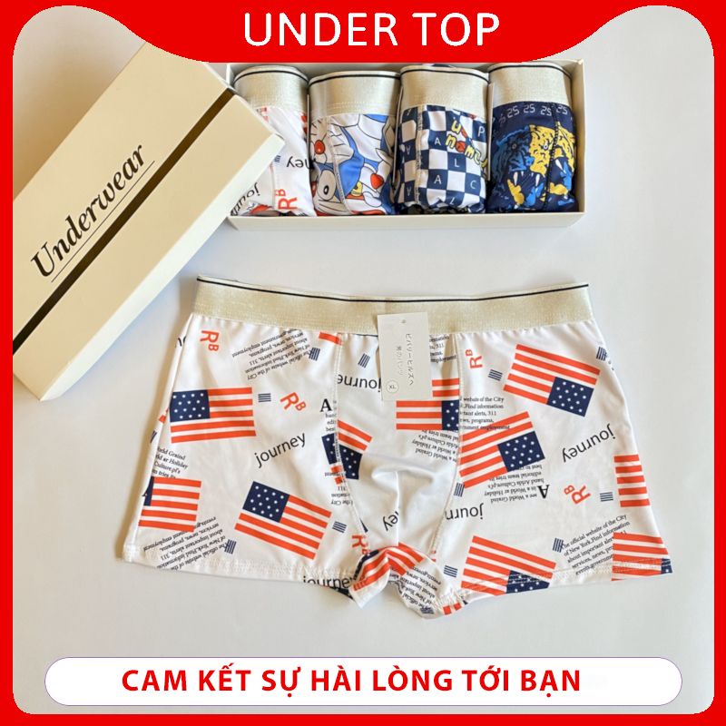 Quần Lót nam IN HÌNH thun lạnh Doreamon, quần sịp nam hoạt hình ngộ nghĩnh cao cấp - UNDER TOP