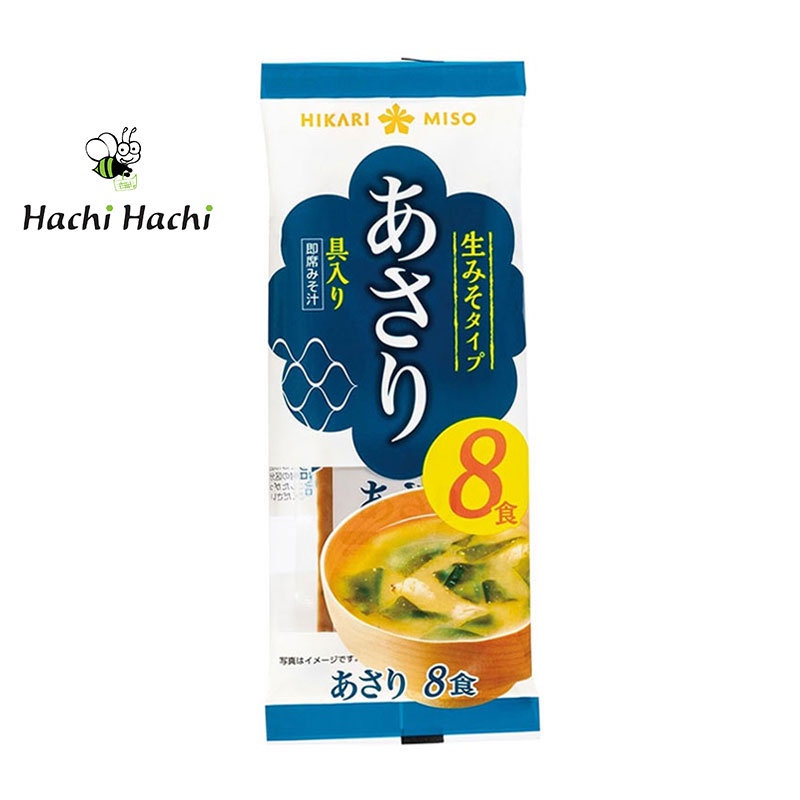 Súp Miso ăn liền vị sò lụa Hiraki Miso 128G (8 gói) - Hachi Hachi Japan Shop