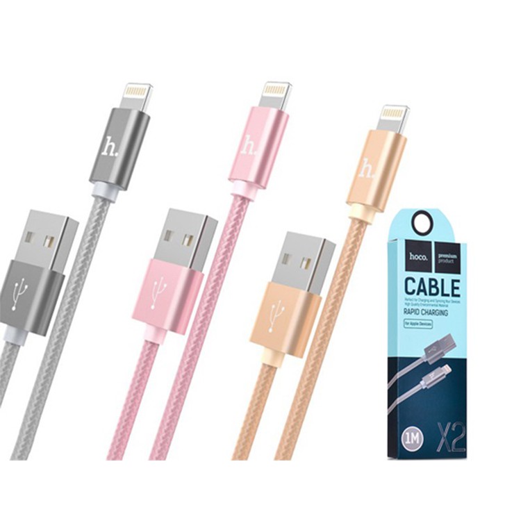 [Dây cáp sạc] - Sạc hoco lightning - Iphone X2 loại 1m cao cấp hỗ trợ sạc nhanh