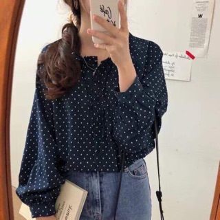 Áo sơmi chấm bi