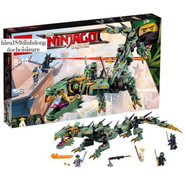 Lắp ráp xếp hình Lego ninjago movie 4010 4015 : Rồng xanh huyền thoại của ninja ...