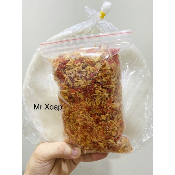 Bánh tráng phơi sương muối tôm hành phi, muối tôm hành bò, muối tôm hành gà. Mr Xoạp!