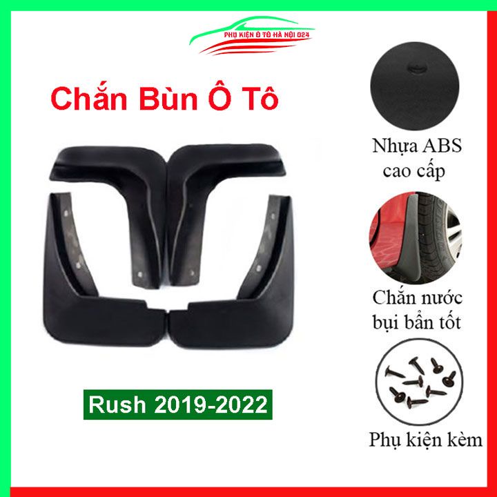 Bộ 4 chắn bùn ô tô Rush 2019-2022 (kèm bộ ốc)