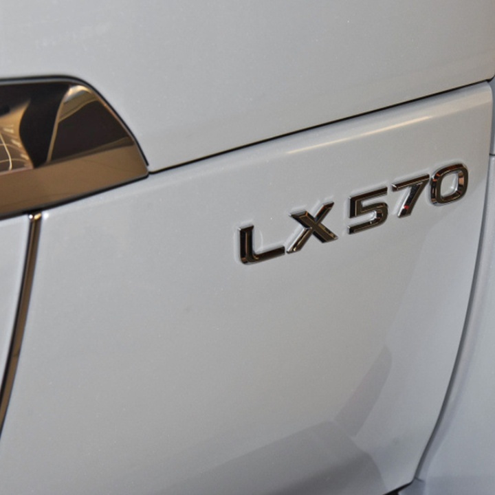 Decal tem chữ Lexus / LX570 / LX470 dán đuôi xe ô tô - HÀNG CÓ SẴN