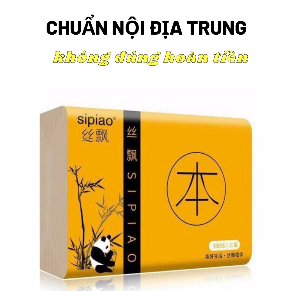 Giấy ăn than tre gấu trúc dai, mịn, thấm hút tốt, không bã - Nhà Mỵ Shop