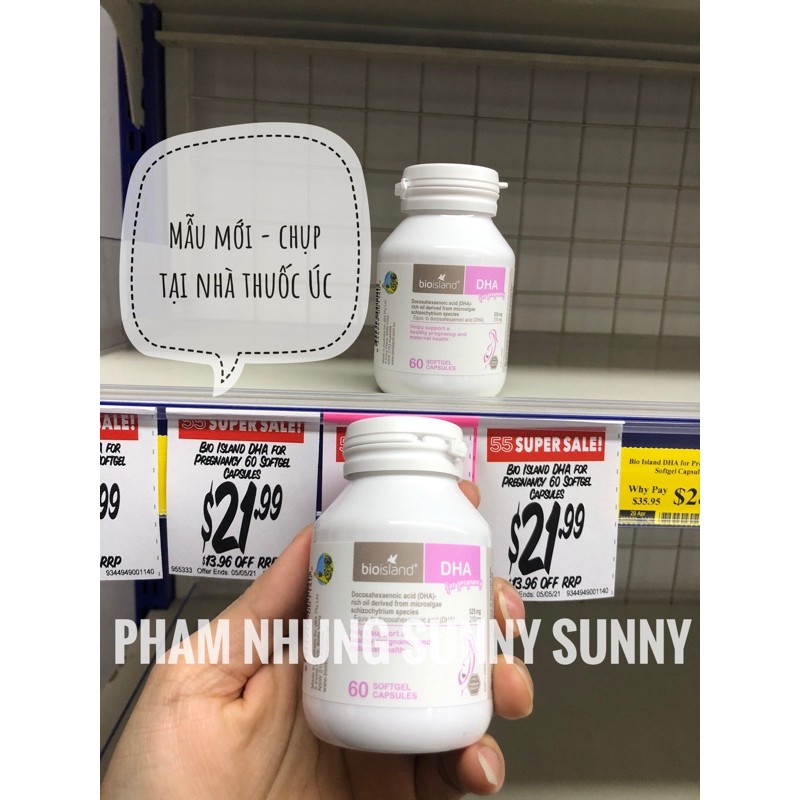DHA cho bà bầu Bio Island DHA For Pregnancy (60 viên).