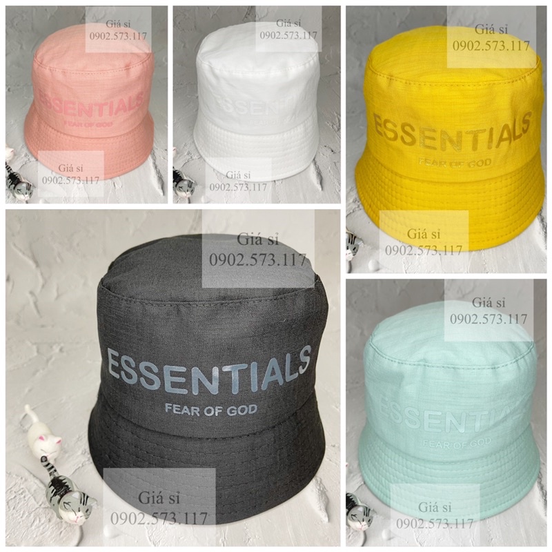 Nón bucket cụp in ESSEN cá tính nhiều màu phong cách thời trang nam nữ